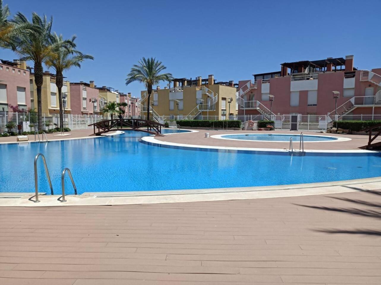 Vera - Playa Fantástico Apto 1-4 Huésped Piscina a 100 m Playa con Parking Terraza URB Laguna Beach Playas de Vera Esterno foto
